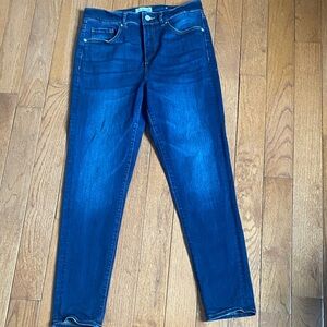 LOFT Dark Wash High Rise Skinny Jeans